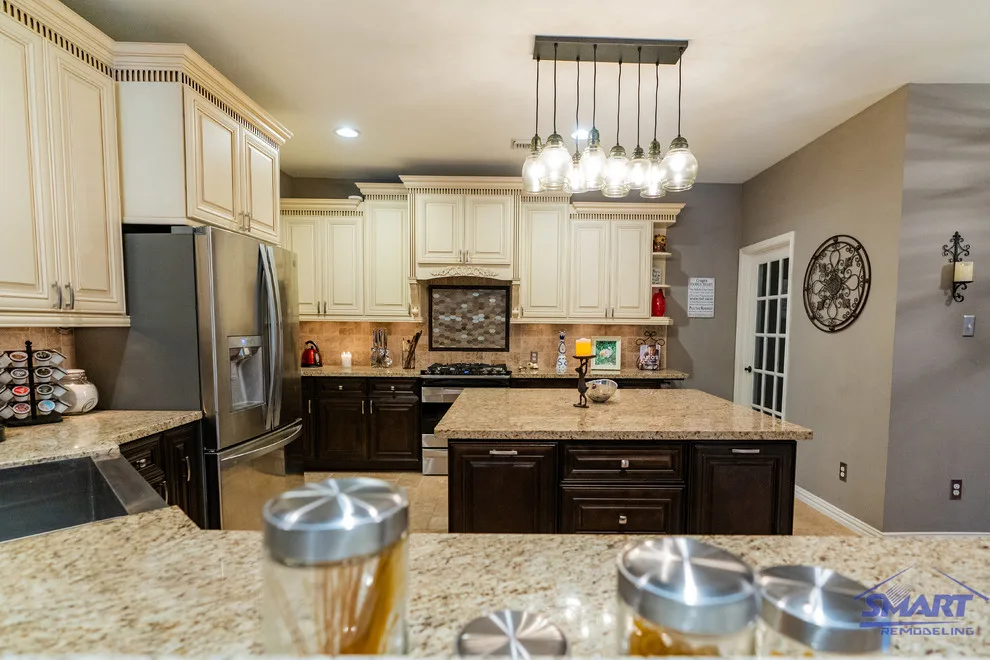 Classic Two Tone Kitchen Remodeling and Design in Cypress, TX by Smart Remodeling LLC - Photo 7