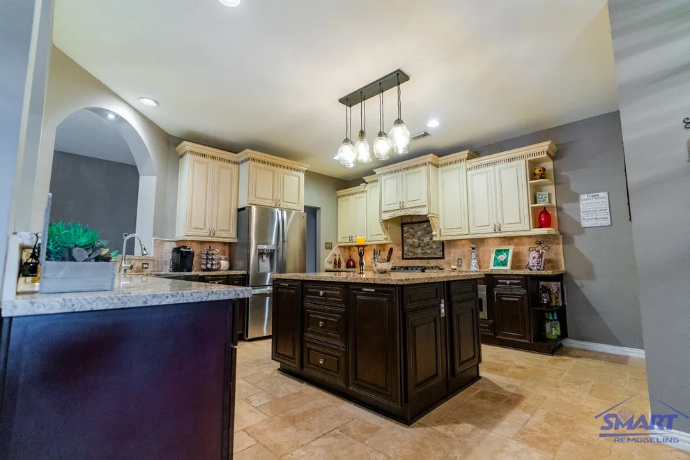 Classic Two Tone Kitchen Remodeling and Design in Cypress, TX by Smart Remodeling LLC - Photo 4