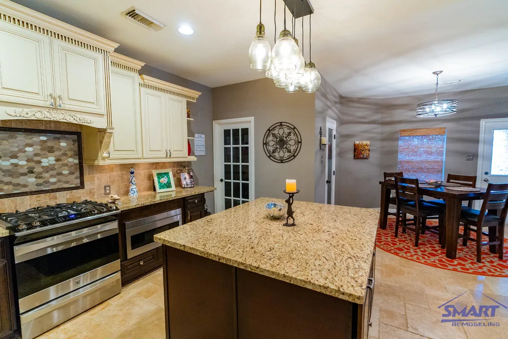 Classic Two Tone Kitchen Remodeling and Design in Cypress, TX by Smart Remodeling LLC - Photo 10