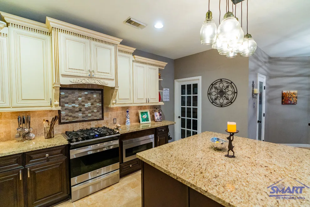 Classic Two Tone Kitchen Remodeling and Design in Cypress, TX by Smart Remodeling LLC - Photo 8