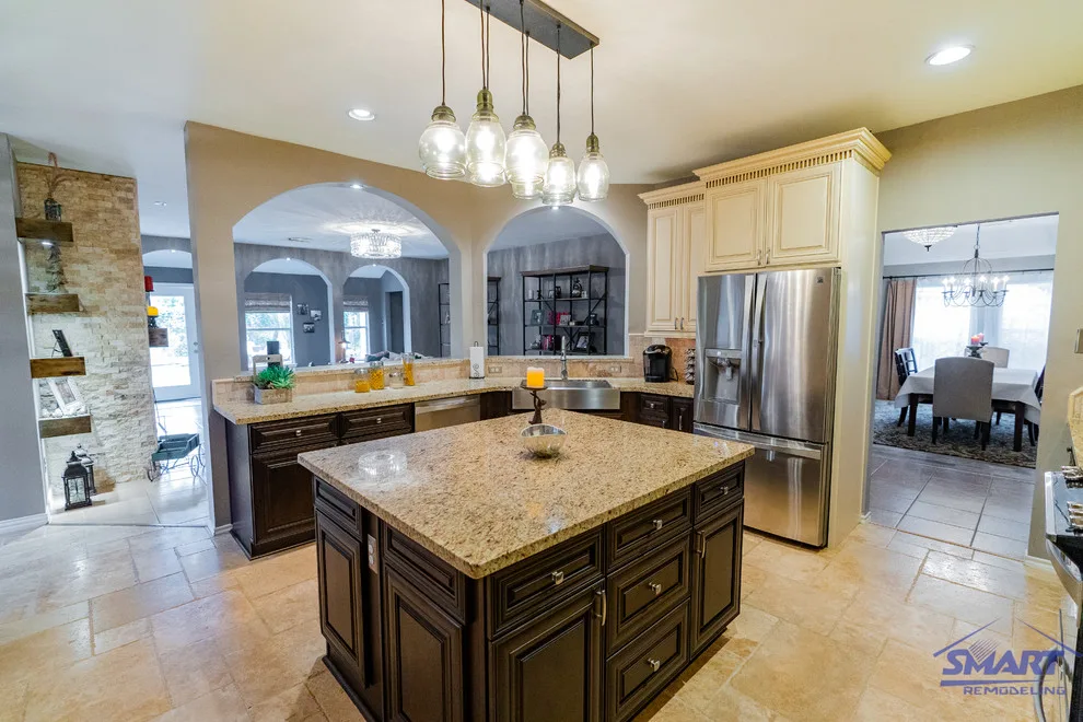 Classic Two Tone Kitchen Remodeling and Design in Cypress, TX by Smart Remodeling LLC - Photo 3