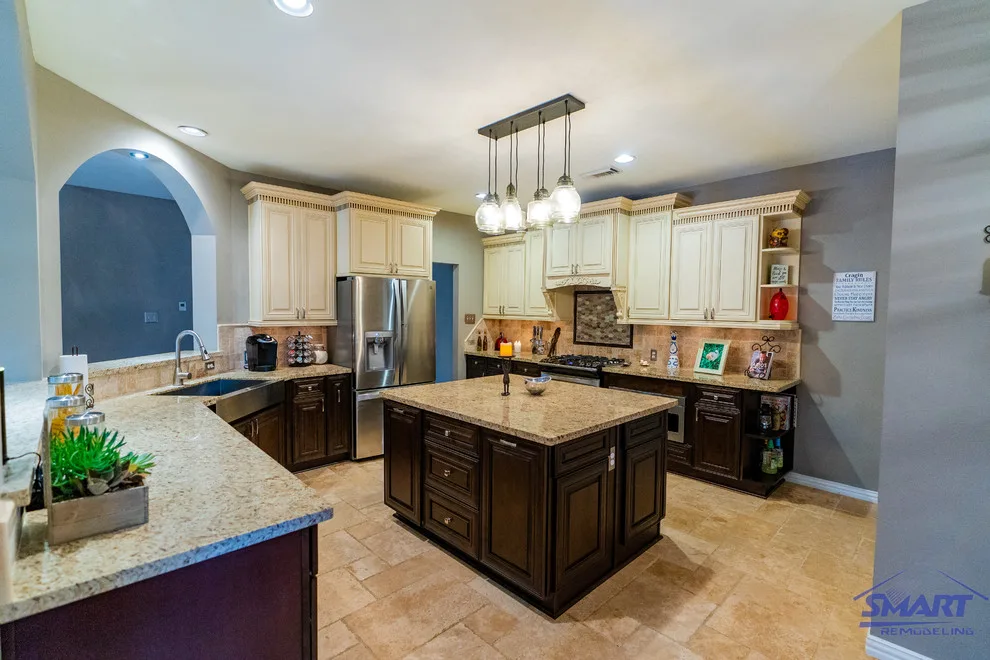 Classic Two Tone Kitchen Remodeling and Design in Cypress, TX by Smart Remodeling LLC - Photo 2