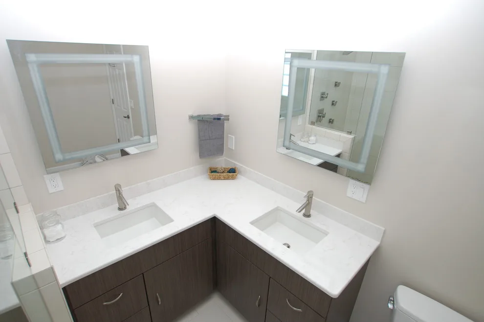 Contemporary Bathroom Elevation - Midland, MI by Tri-City Remodeling & Nowak Cabinets - Photo 3