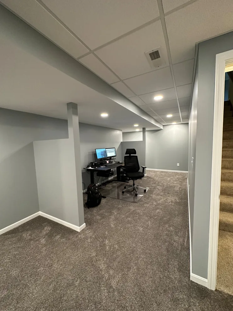 Distinctive Workspace Basement Area by Medina Exteriors & Remodeling - Photo 4