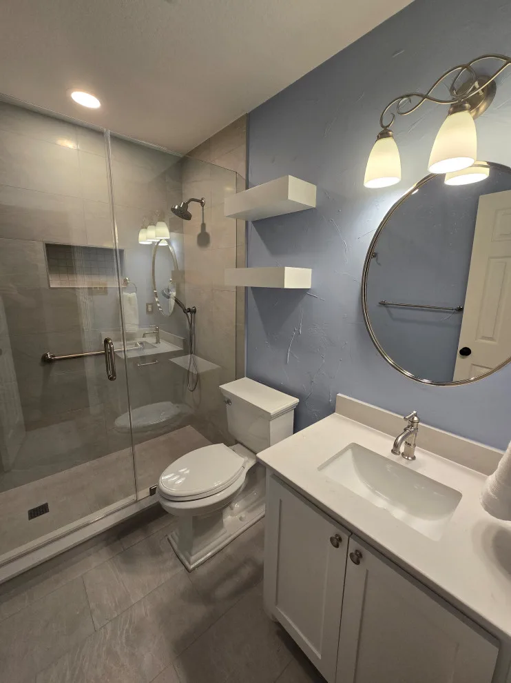 Upper Level Guest Bathroom by Artisan Tile Remodeling - Photo 4