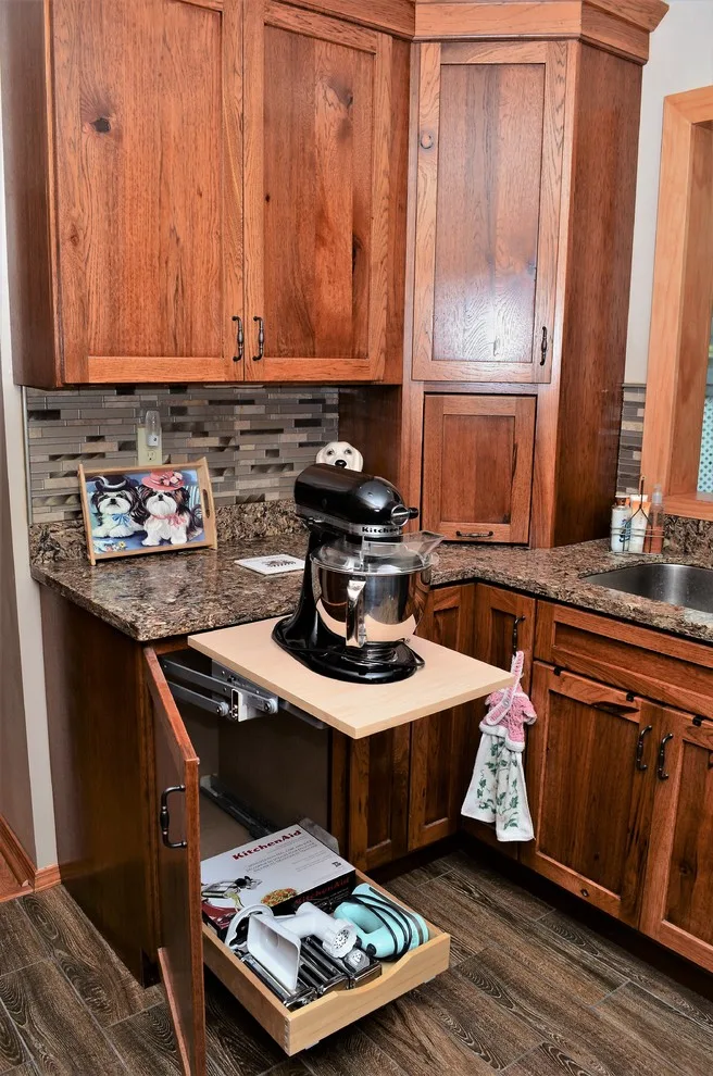 Haas Signature Collection: Space-Saving Rustic Hickory Kitchen by Haas Cabinets - Photo 9