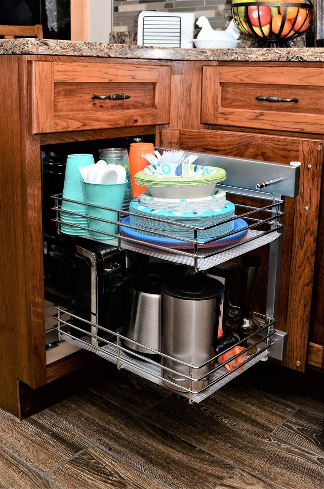 Haas Signature Collection: Space-Saving Rustic Hickory Kitchen by Haas Cabinets - Photo 2