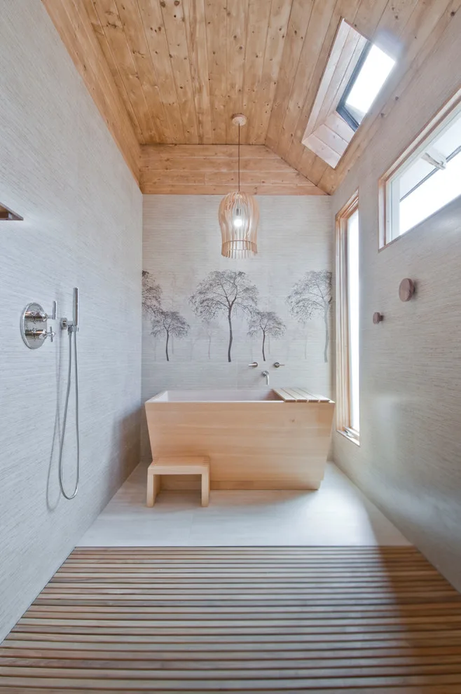 Bali-Inspired Spa Bathroom at Venice Beach by Concept Renovations, Inc. - Photo 35