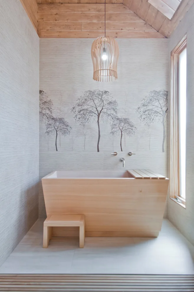 Bali-Inspired Spa Bathroom at Venice Beach by Concept Renovations, Inc. - Photo 42