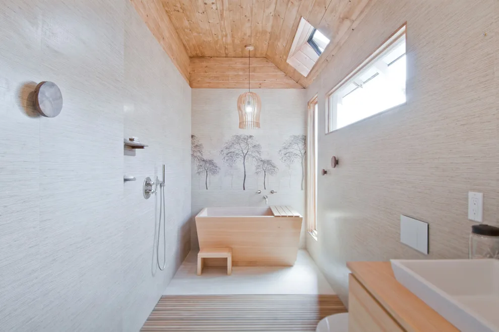 Bali-Inspired Spa Bathroom at Venice Beach by Concept Renovations, Inc. - Photo 45