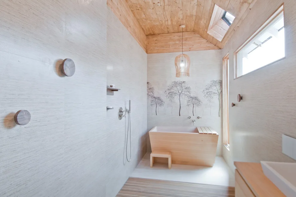Bali-Inspired Spa Bathroom at Venice Beach by Concept Renovations, Inc. - Photo 43