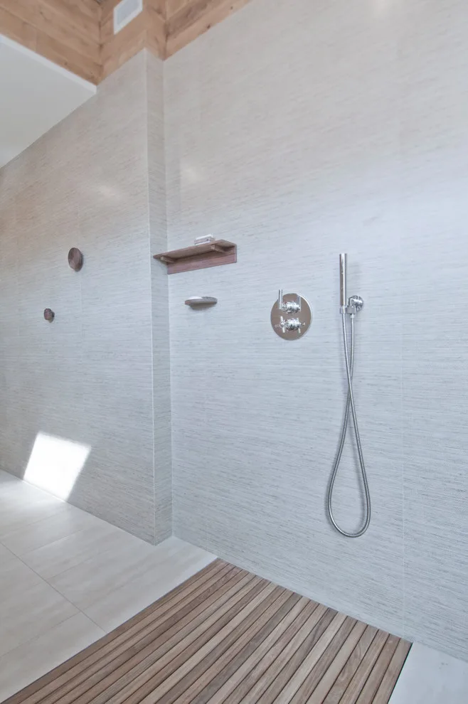 Bali-Inspired Spa Bathroom at Venice Beach by Concept Renovations, Inc. - Photo 5