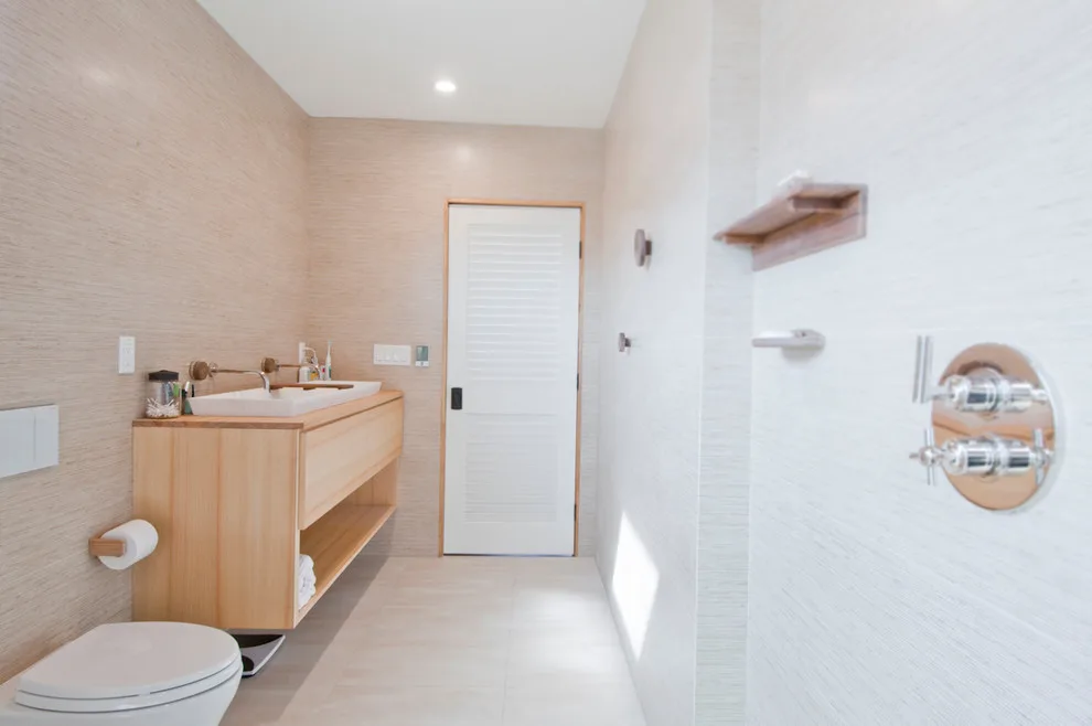 Bali-Inspired Spa Bathroom at Venice Beach by Concept Renovations, Inc. - Photo 10