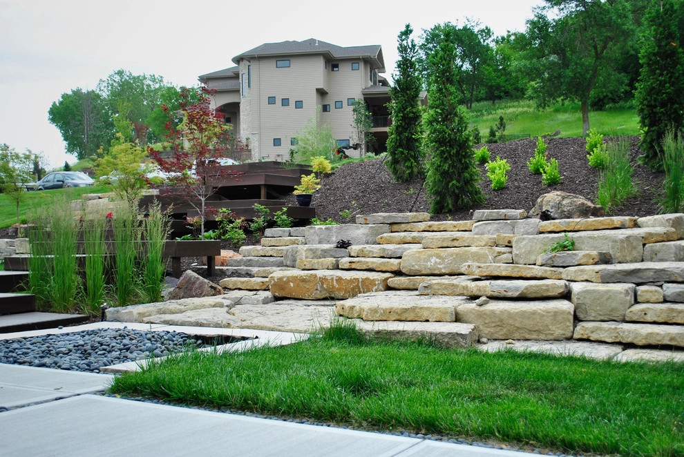 Modern Hillside Entry and Sculpture Garden by Breaking Ground - Photo 57