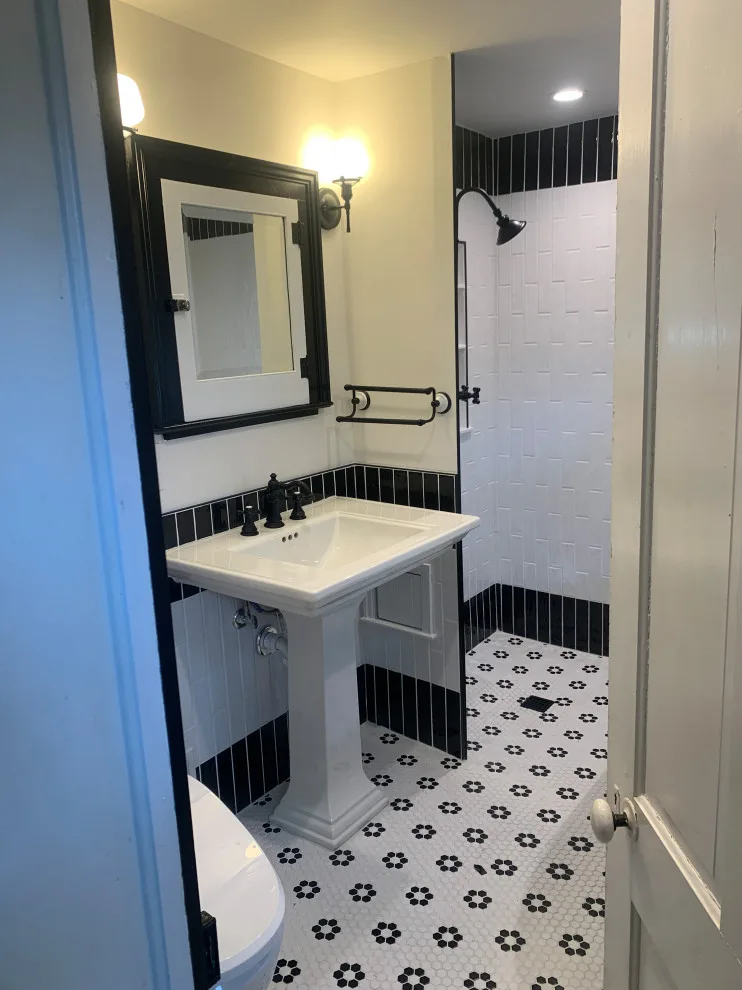 Classic Monochrome Bathroom by JMC Home Remodeling - Photo 7
