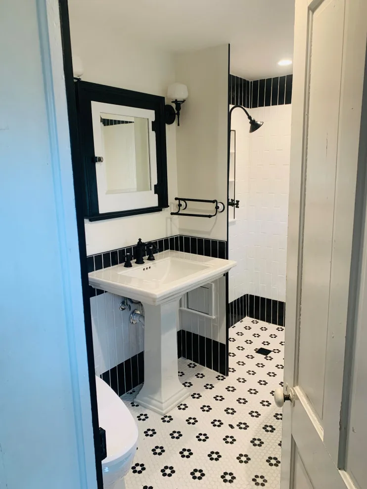 Classic Monochrome Bathroom by JMC Home Remodeling - Photo 6