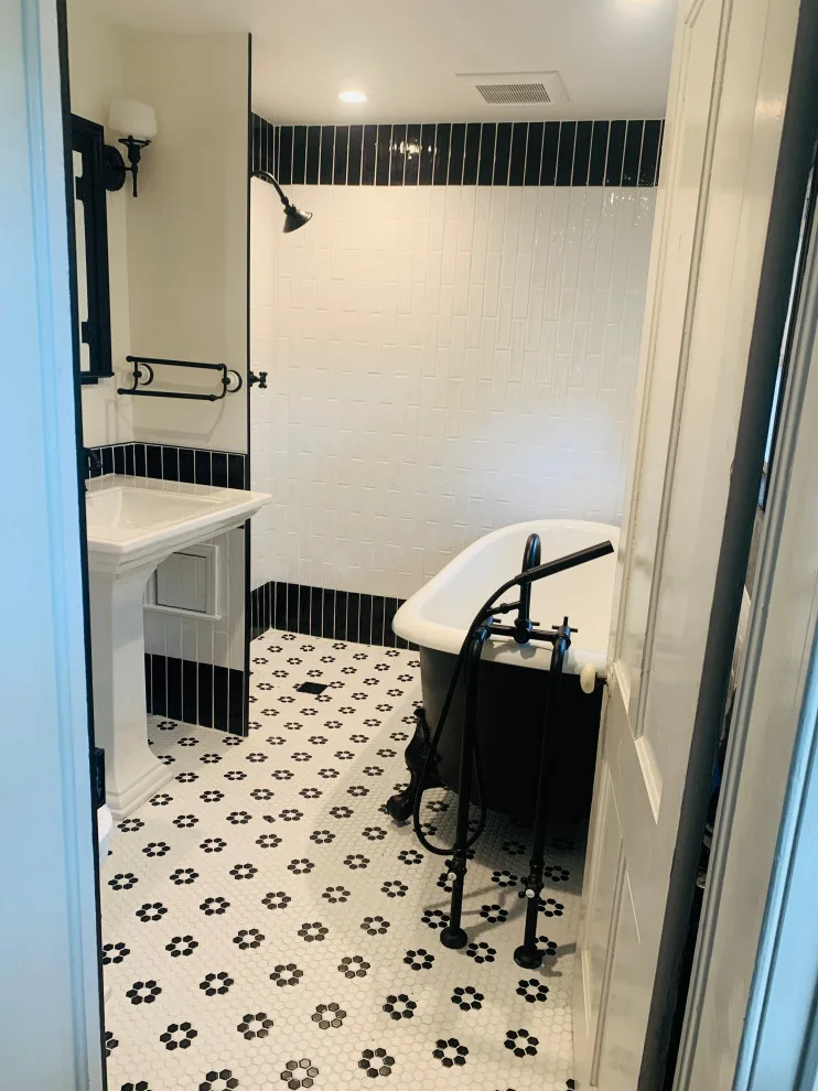 Classic Monochrome Bathroom by JMC Home Remodeling - Photo 8