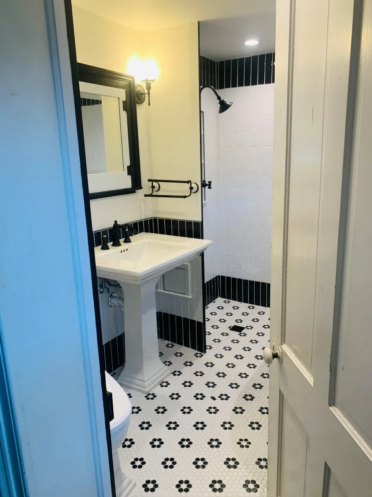 Classic Monochrome Bathroom by JMC Home Remodeling - Photo 3