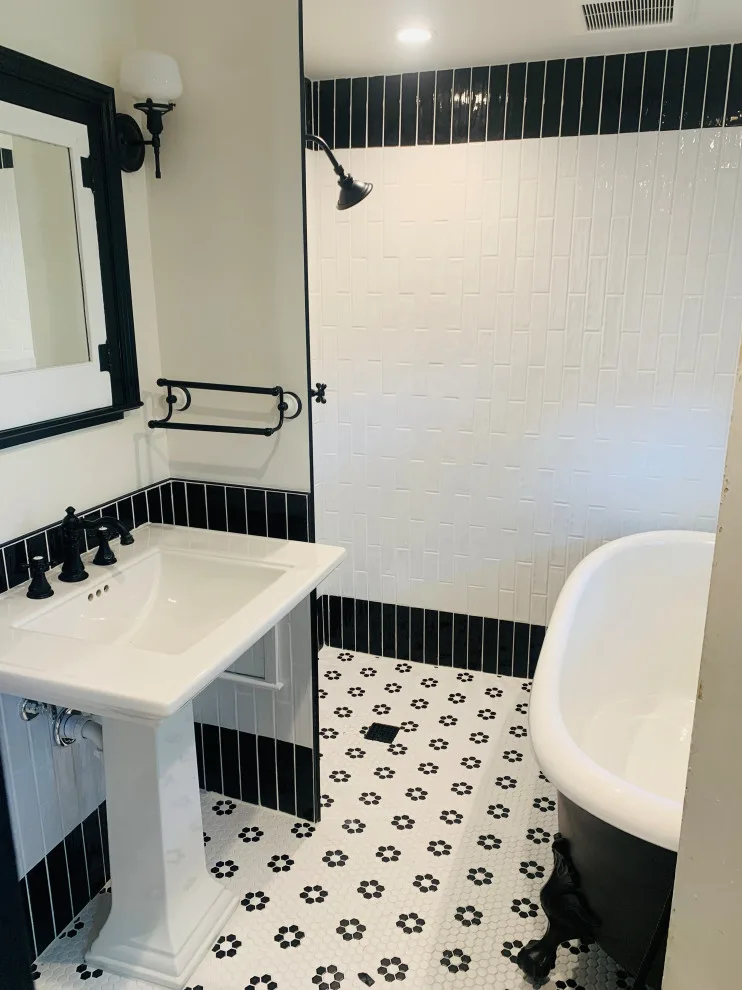 Classic Monochrome Bathroom by JMC Home Remodeling - Photo 4