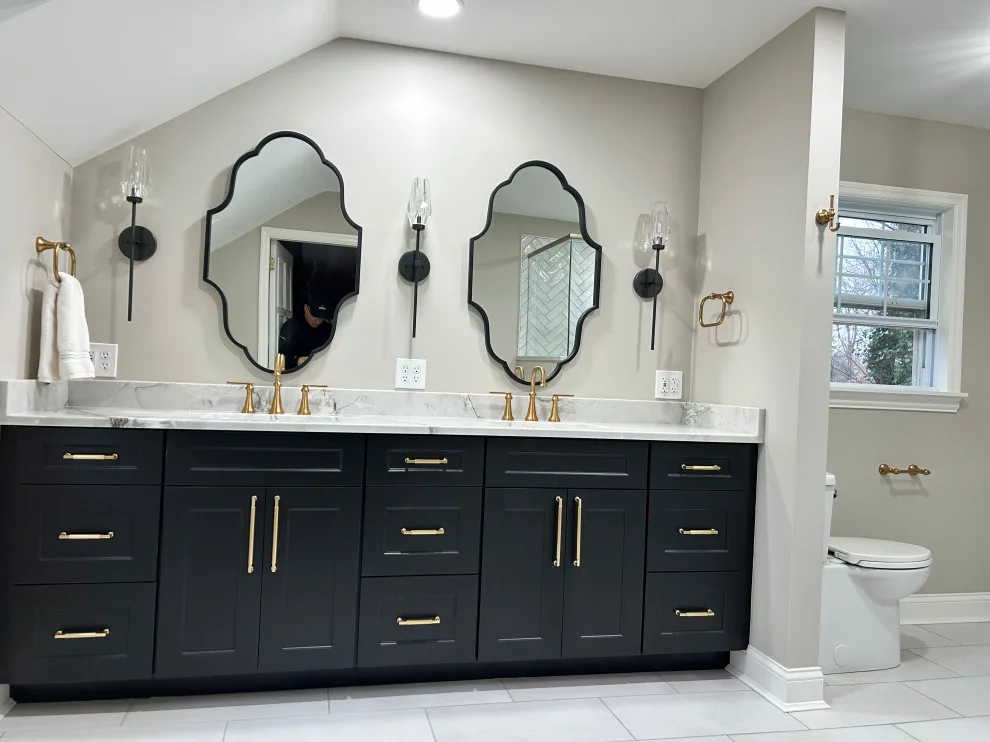 Retro Elegant Restroom by Tmc Construction Services INC - Photo 4