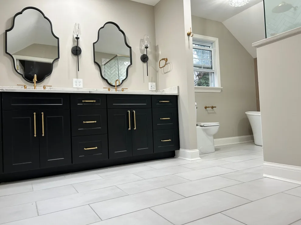 Retro Elegant Restroom by Tmc Construction Services INC - Photo 2