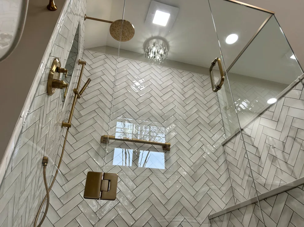Retro Elegant Restroom by Tmc Construction Services INC - Photo 7
