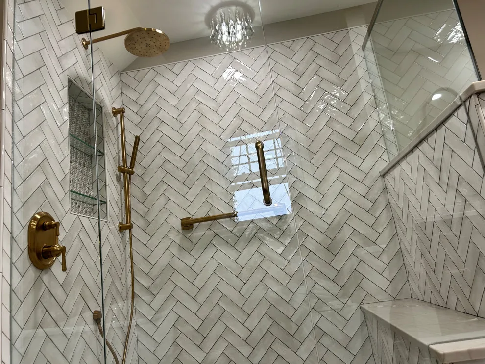 Retro Elegant Restroom by Tmc Construction Services INC - Photo 6