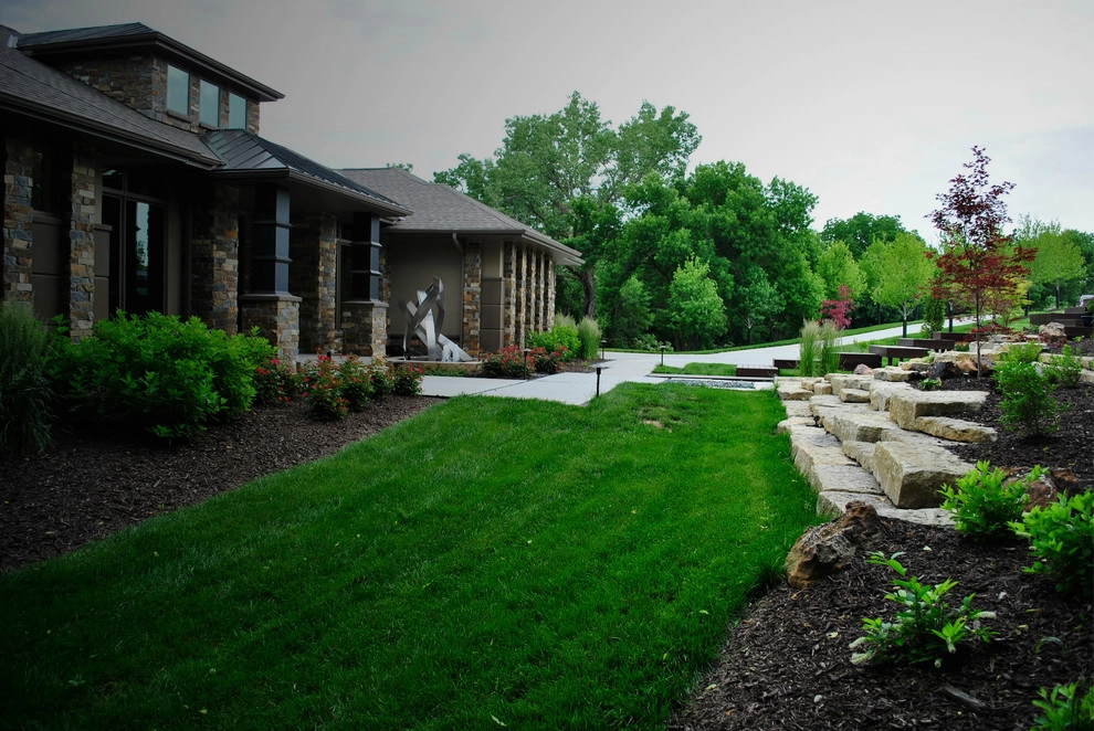 Modern Hillside Entry and Sculpture Garden by Breaking Ground - Photo 40