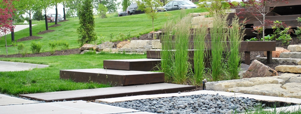 Modern Hillside Entry and Sculpture Garden by Breaking Ground - Photo 23