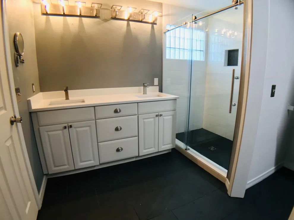 Shower Installation in Master Bathroom Flooring by Emerald Coast Premier Renovations, Inc. - Photo 3