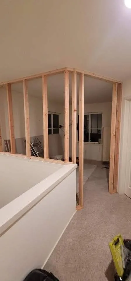 Wall Construction and Door Setup by Handyman Rescue Team - Photo 12
