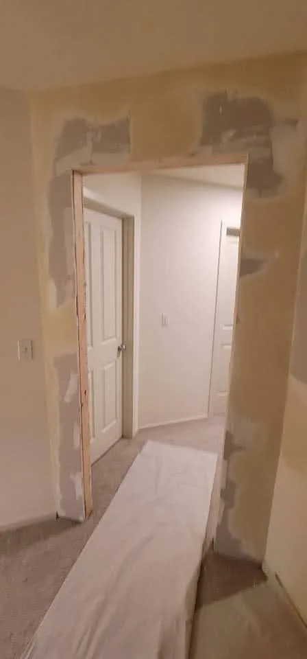 Wall Construction and Door Setup by Handyman Rescue Team - Photo 15