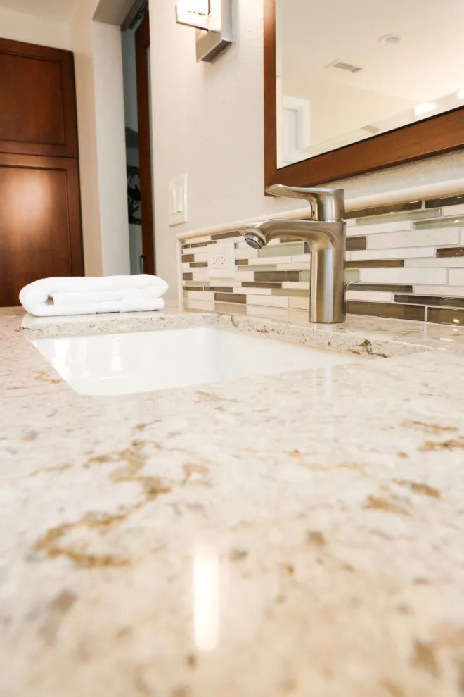 Cozy Bathroom with Spacious Vanity by Kaminskiy Design And Remodeling - Photo 9