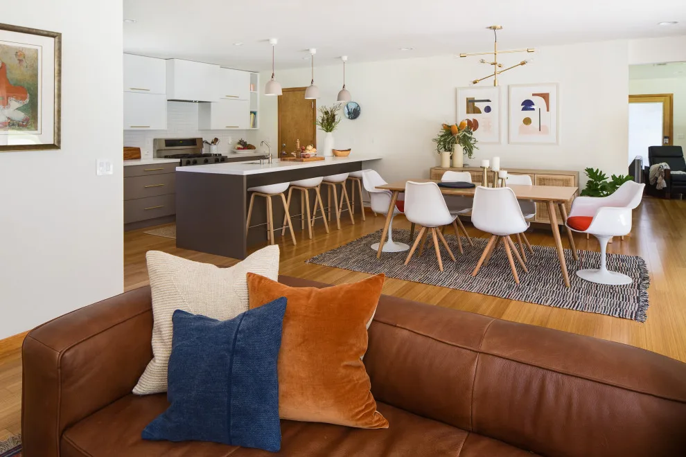Cozy Modern Kitchen and Living Space in Arcadia by Metropolis Drafting And Construction Inc - Photo 17