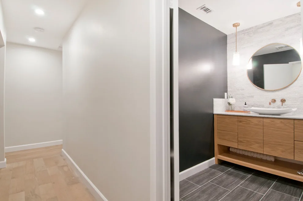 Sierra Madre - Cozy Powder Room Design by Concept Renovations, Inc. - Photo 6