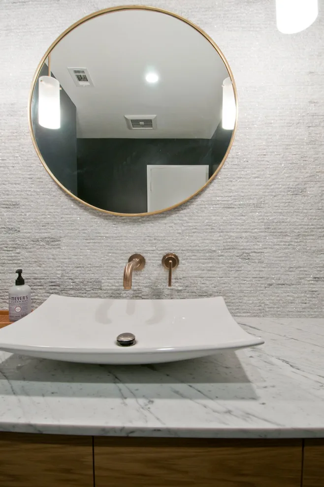 Sierra Madre - Cozy Powder Room Design by Concept Renovations, Inc. - Photo 3