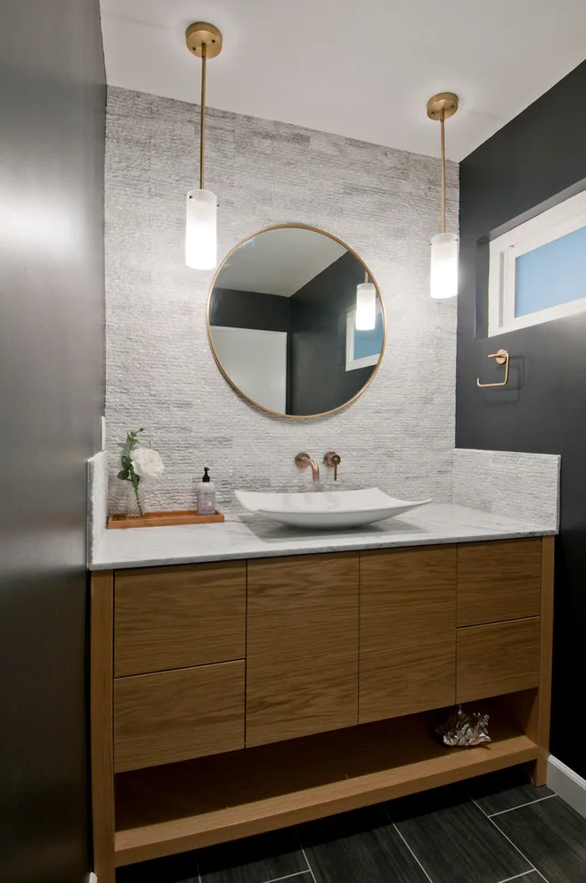 Sierra Madre - Cozy Powder Room Design by Concept Renovations, Inc. - Photo 13