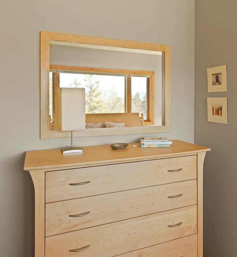 Custom Built-ins and Mirror in Stowe, VT by Cypress Woodworks LLC - Photo 2