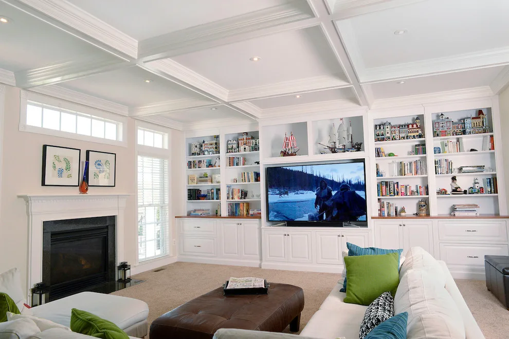 Warrenton, VA Family Space Featuring Coffered Ceiling by Home Sweet Home Improvements LLC - Photo 5