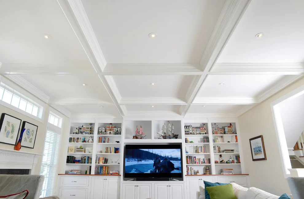 Warrenton, VA Family Space Featuring Coffered Ceiling by Home Sweet Home Improvements LLC - Photo 6