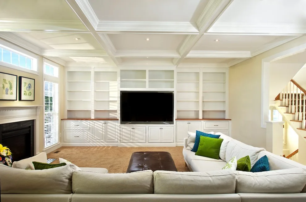 Warrenton, VA Family Space Featuring Coffered Ceiling by Home Sweet Home Improvements LLC - Photo 4