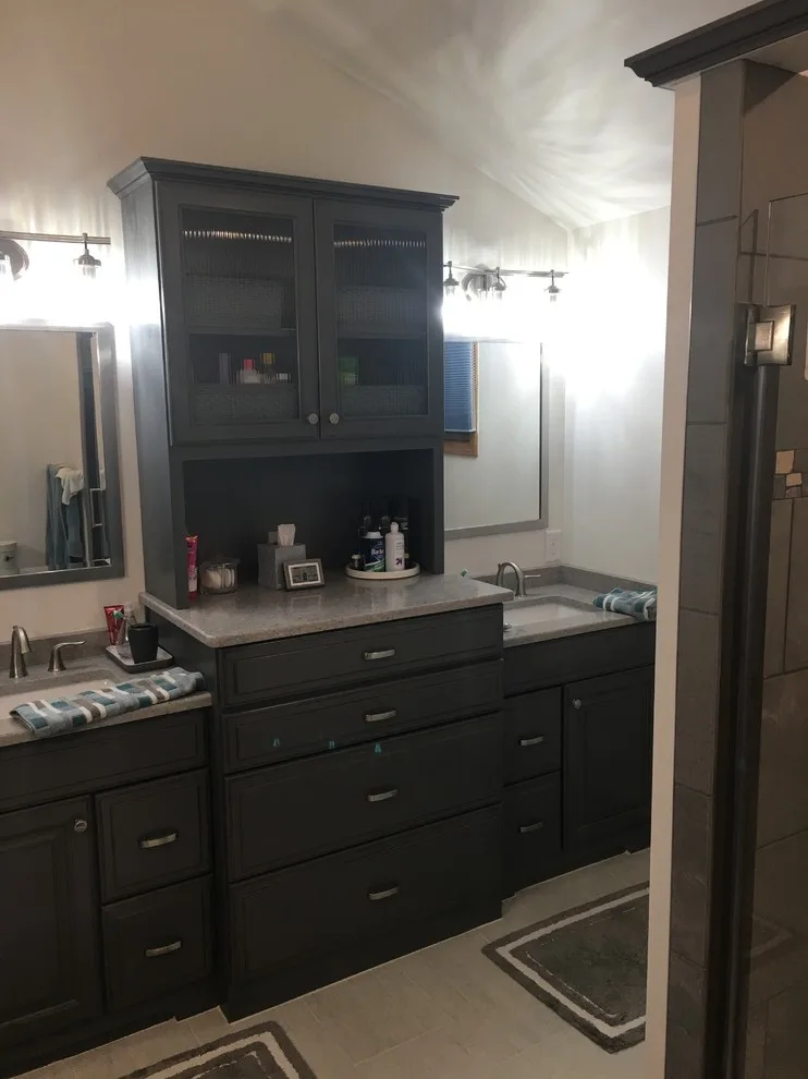 Grey Bathroom with Custom Vanities in West Seneca by New York Kitchen & Bath - Photo 6