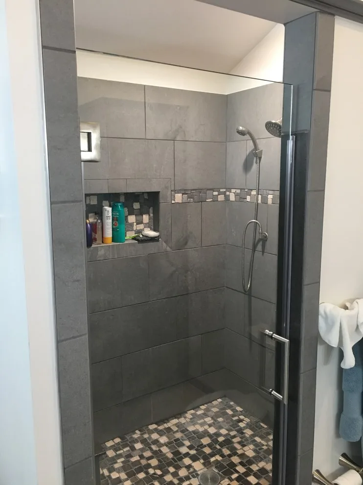 Grey Bathroom with Custom Vanities in West Seneca by New York Kitchen & Bath - Photo 2