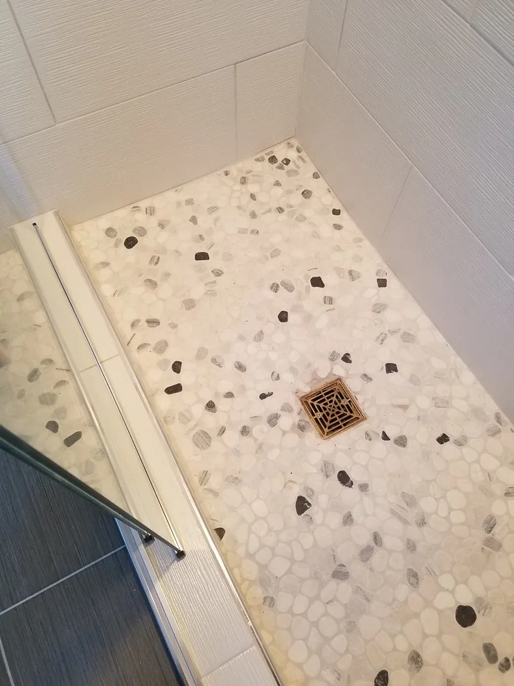 Custom-Built Shower with White 12x24 Tiles by Paramount Tile Design - Photo 10