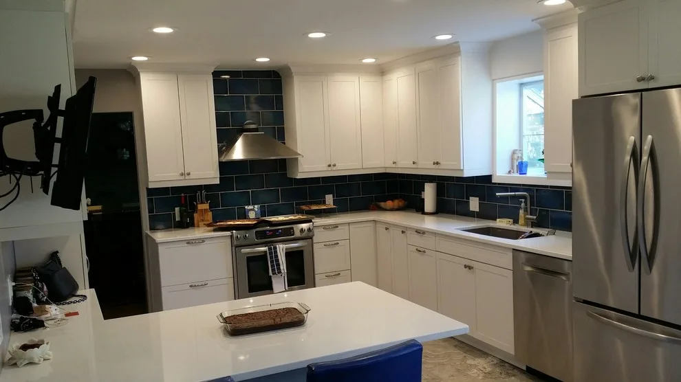 Walnut and White Kitchen by North Shore Kitchen Design Center - Photo 3