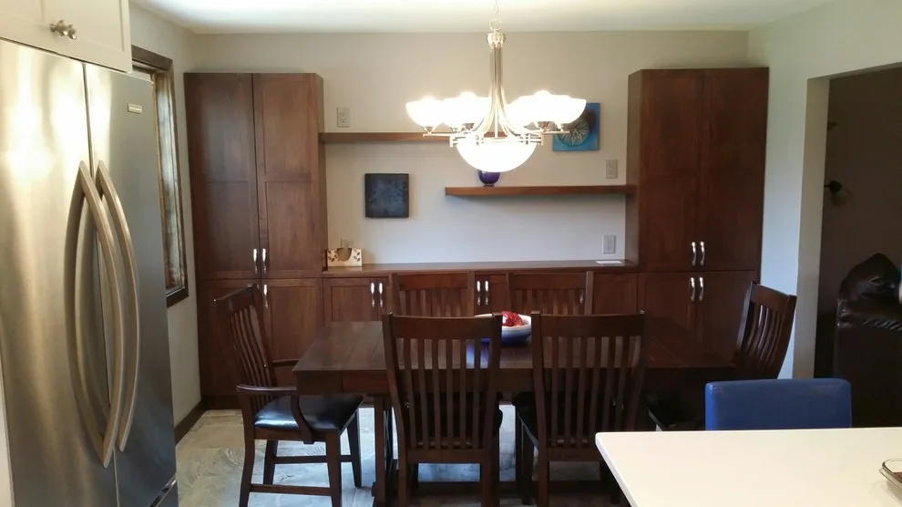 Walnut and White Kitchen by North Shore Kitchen Design Center - Photo 2