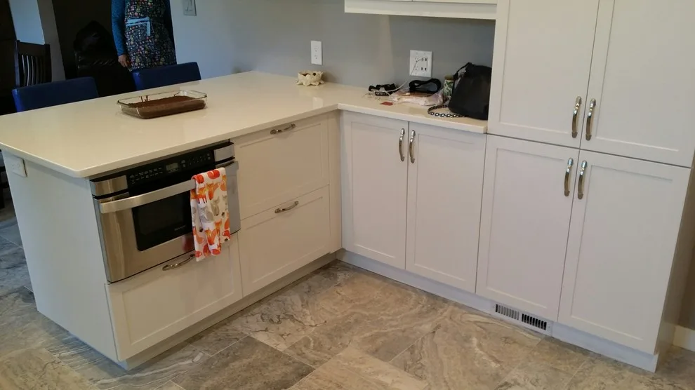 Walnut and White Kitchen by North Shore Kitchen Design Center - Photo 4