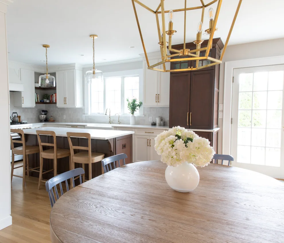 Madison, NJ Kitchen Expansion with White and Wood Elements by Robinwood Kitchens - Photo 7