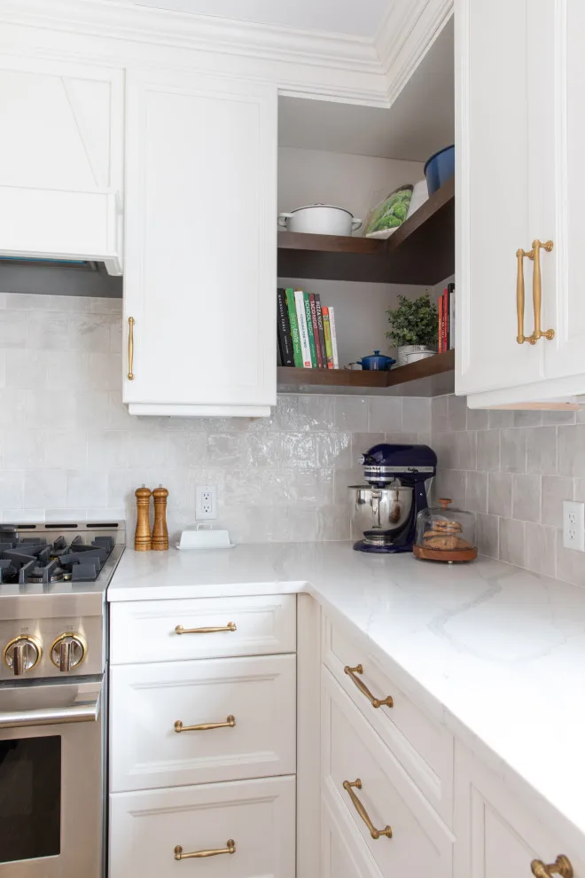 Madison, NJ Kitchen Expansion with White and Wood Elements by Robinwood Kitchens - Photo 15