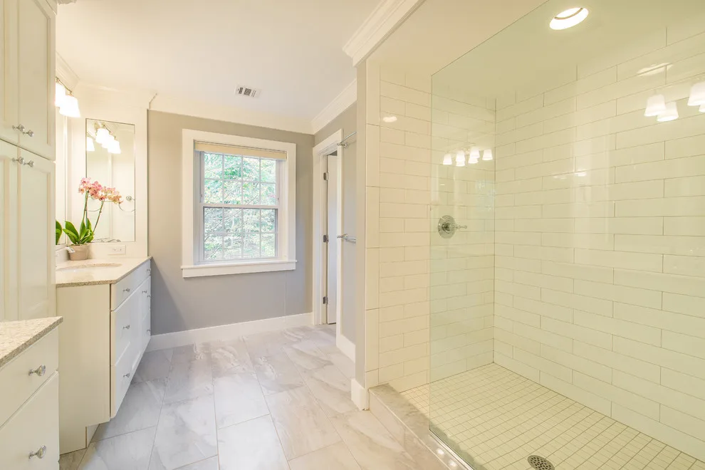 Sophisticated White Bathrooms in Morristown by JMC Home Remodeling - Photo 5